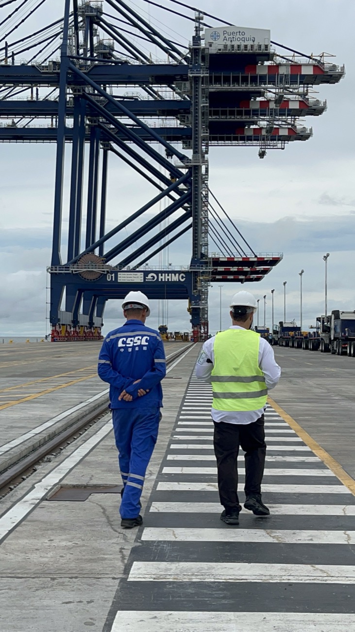 Equipo Ecoportátil en terminal portuaria